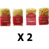 Lot 8x500g Pâtes Fidelini Corti + Penne Rigate + Conchiglioni + Coquilettes Savino Pasta les 8 unités de 0.5Kg