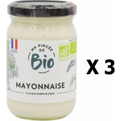 Lot 3x Mayonnaise Bio Ma Pincée De Bio Pot 185g les 3 unités de 0.19Kg