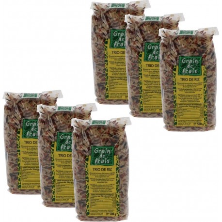 NC Lot 6x Trio De Riz Grain De Frais Paquet 500g les 3 unités de 0.5Kg