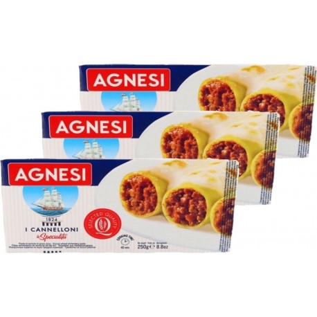 NC Cannelloni N°85 Agnesi les 3 boîtes de 0.25Kg