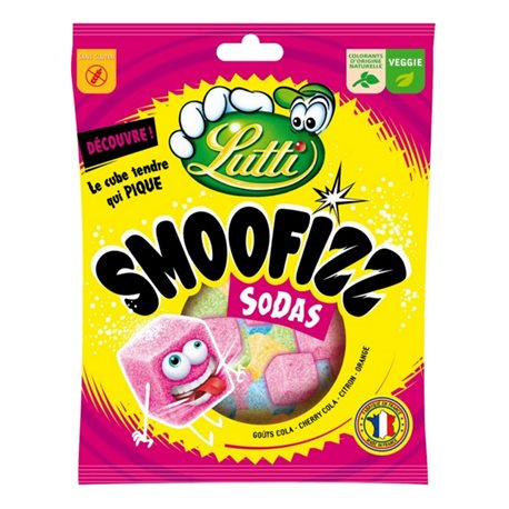 Lutti Smoofizz Sodas 200g (lot de 8)