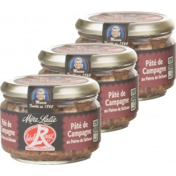 NC Pâté De Campagne Au Poivre De Sichuan Label Rouge Mère Lalie les 3 unités de 0.18Kg