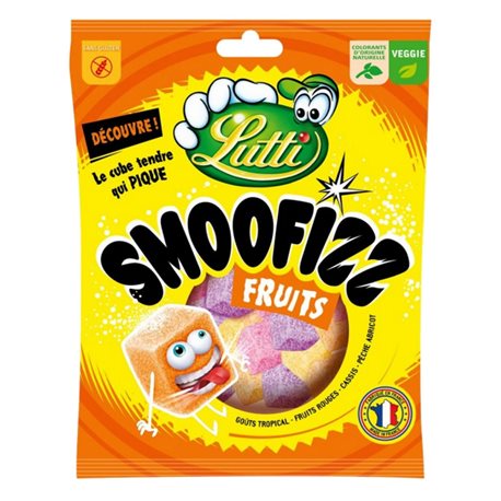 Lutti Smoofizz Fruits 200g (lot de 8)