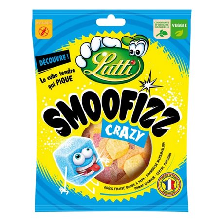 Lutti Smoofizz Crazy 200g (lot de 8)