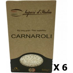 NC Lot 6x Riz Long Carnaroli Italie Sapori D'italia Boîte 500g les 6 boîtes de 0.5Kg