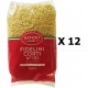 NC Lot 12x Pâtes Fidelini Corti N°131 Pqt 500g Savino Pasta Paquet 500g les 12 unités de 0.5Kg