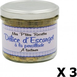 Lot 3x Délice D'ecargot À La Persillade France Mes P'tites Recettes Pot 100g les 3 unités de 0.1Kg