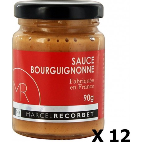 Lot 12x Sauce Bourguignonne Fabriquée En France Mr Pot 90g les 12 unités de 0.09Kg