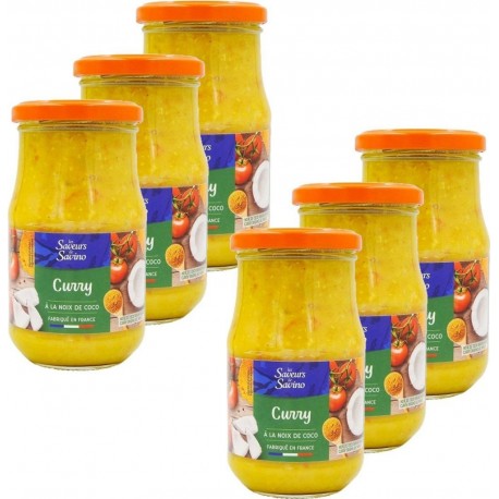 NC Sauce Curry Les Saveurs De Savino les 6 unités de 0.35Kg