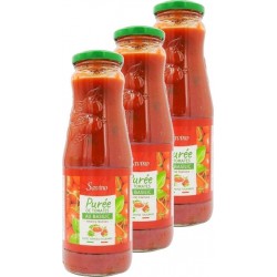 NC Purée De Tomates Au Basilic Savino les 3 bouteilles de 0.69Kg