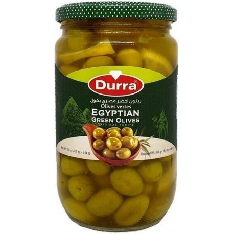 Olive Vertes Egyptiennes 720g Durra 0.7Kg