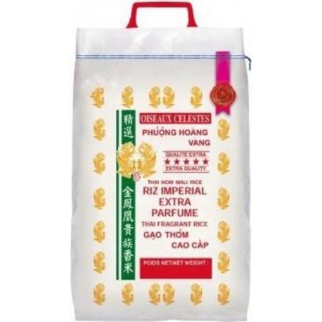 NC Riz Thai Impérial Extra Parfumé Qualité Premium 5Kg/sac 10Kg (2x5Kg) les 2 sacs de 100000g