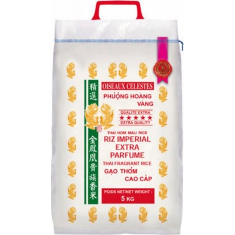 NC Riz Thai Impérial Extra Parfumé Qualité Premium 5Kg/sac 20Kg (4x5Kg) les 4 sacs de 400000g