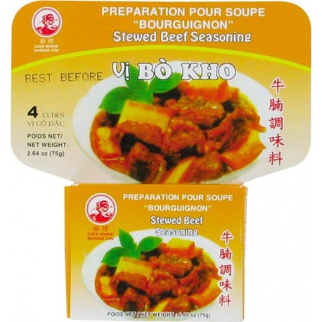 NC Assaisonnement Pour Boeuf Bourguignon Mijoté Bo Kho 75g 30 Boîtes les 30 boîtes de 0g