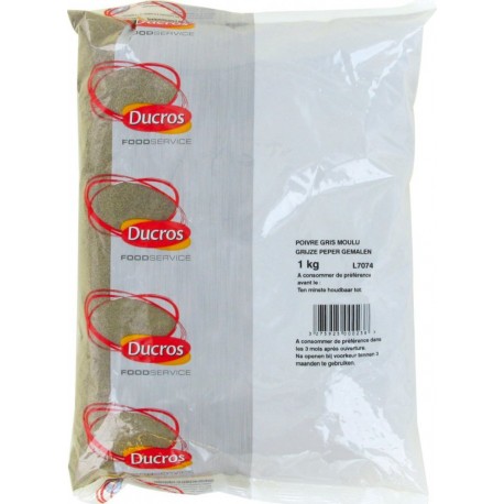 NC Poivre Gris Moulu 1Kg Marque 3 Sachets les 3 sacs de 0g