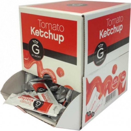 Gilbert Sauce Ketchup 100 X Bûchettes 10g 2 Cartons les 200 sacs de 0g