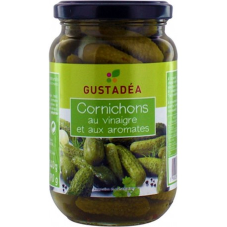 NC Cornichons Au Vinaigre Gustadéa Bocal 190g 0.19Kg