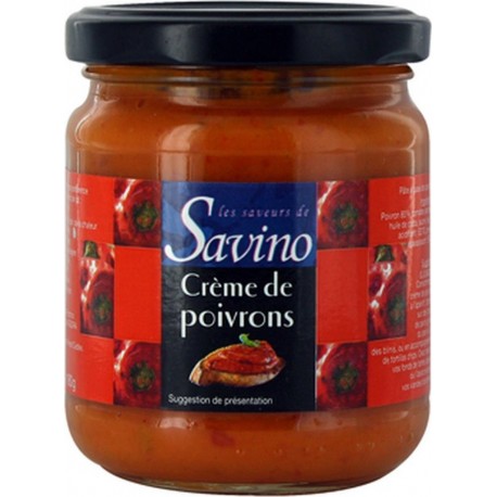 NC Crème De Poivron Recette Du Sud Les Saveurs De Savino Pot 180g l'unité de 0.18Kg