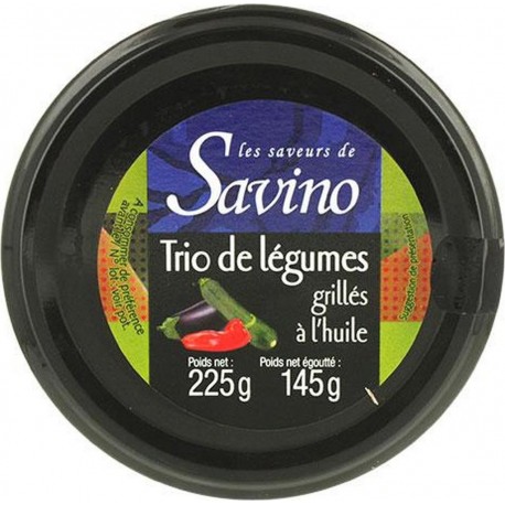 NC Trio De Légumes Grillés À L'huile Les Saveurs De Savino les 3 unités de 0.23Kg