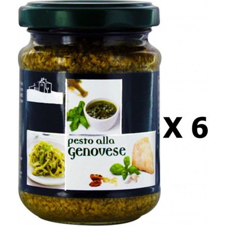 NC Lot 6x Pesto Alla Genovese Antico Casale Pot 140g les 6 unités de 0.14Kg