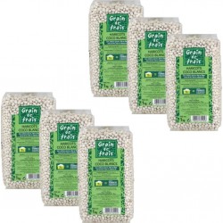 Lot 6x Haricots Coco Blancs Grain De Frais Paquet 1Kg les 6 unités de 1.0Kg