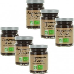 NC Lot 6x Tapenade Noire Bio Pot 90g les 6 unités de 0.09Kg