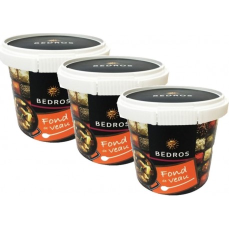 NC Lot 3x Fond De Veau En Poudre Bedros Pot 110g les 3 unités de 0.11Kg