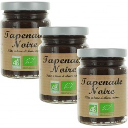 NC Lot 3x Tapenade Noire Bio Pot 90g les 3 unités de 0.09Kg