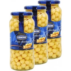 NC Pois Chiches Cidacos Bocal 400g les 3 bocaux de 0.4Kg