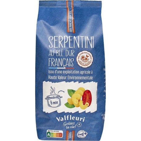 Valfleuri Pâtes Gamme Hve serpentini l'unité de 0.5Kg