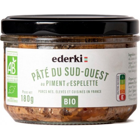 NC Pâté Du Sud-ouest Au Piment D'espelette Bio 180g