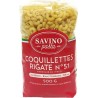 NC Pâtes Coquillettes Rigate N°51 Savino Pasta Paquet 500g l'unité de 0.5Kg