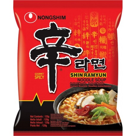 NC Nouilles Instantanées Coréennes Shin Ramyun Pimentées 120g/sachet les 40 sacs de 4800g