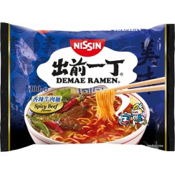 NC Soupe De Nouilles Instantanées En Sachet Saveur Boeuf Épicé 100g Demae Ramen Marque les 10 sacs de 0g