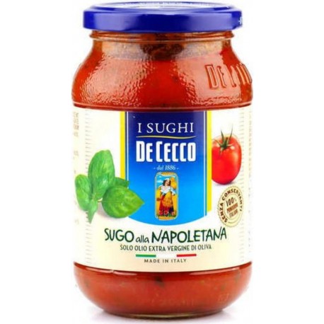 De Cecco Sauce Tomate À La Napolitaine (basilic) Bocal 400g