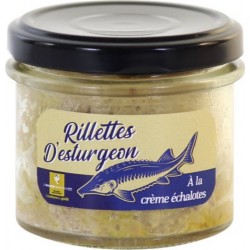 Rillettes D'esturgeon À La Crème D'échalotes Tartinable Salé Origine France 90g