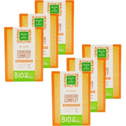 NC Couscous Complet Bio Grain De Frais les 6 unités de 0.5Kg