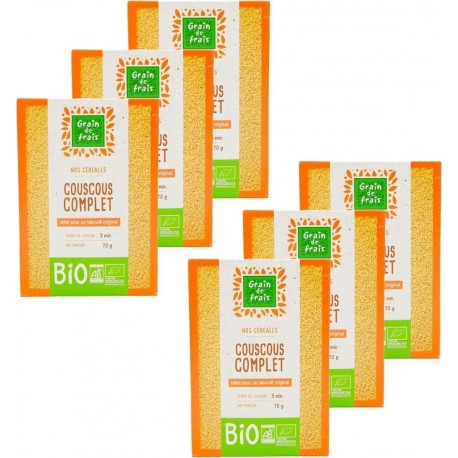 NC Couscous Complet Bio Grain De Frais les 6 unités de 0.5Kg