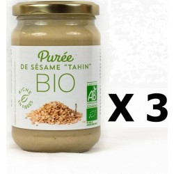 NC Lot 3x Purée De Sésame Tahin Bio Agidra Pot 280g les 3 unités de 0.28Kg