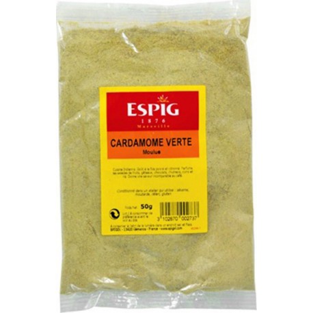 NC Cardamome verte en poudre Epice indienne 50g