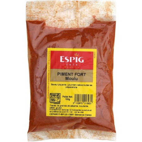 ESPIG Piment fort moulu 100g