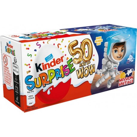 KINDER Œufs Chocolat Mission Spatiale SURPRISE 3 œufs de 20g