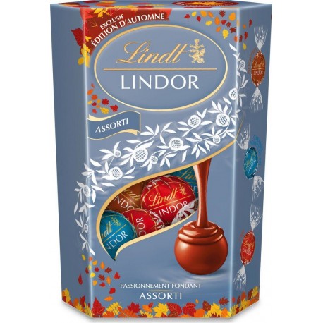 LINDOR LINDT Tablette de chocolat assortiment LINDOR LINDT 200g