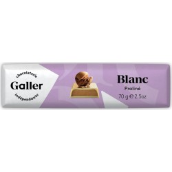 GALLER Chocolat bâton praliné blanc le bâton de 70g