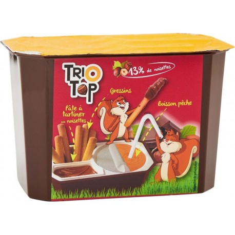 TRIO TOP Goûter pâte à tartiner, biscuit & boisson 189g