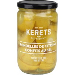 KERETS Rondelles de citrons confits au sel 400g net égoutté