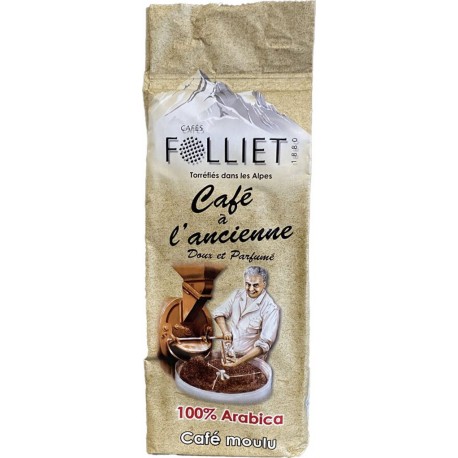 FOLLIET Café moulu à lancienne 250g