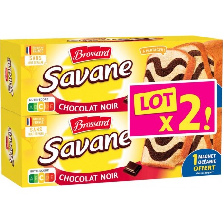 BROSSARD Gâteaux chocolat noir les 2 boîtes de 310g