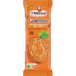 ST MICHEL Biscuits Galettes Au Bon Beurre Sans Huile De Palme 8 biscuits de 51g