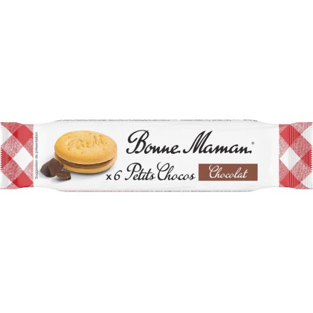 BONNE MAMAN Biscuits Petits Chocos Chocolat Sans Huile De Palme 6 biscuits de 60g